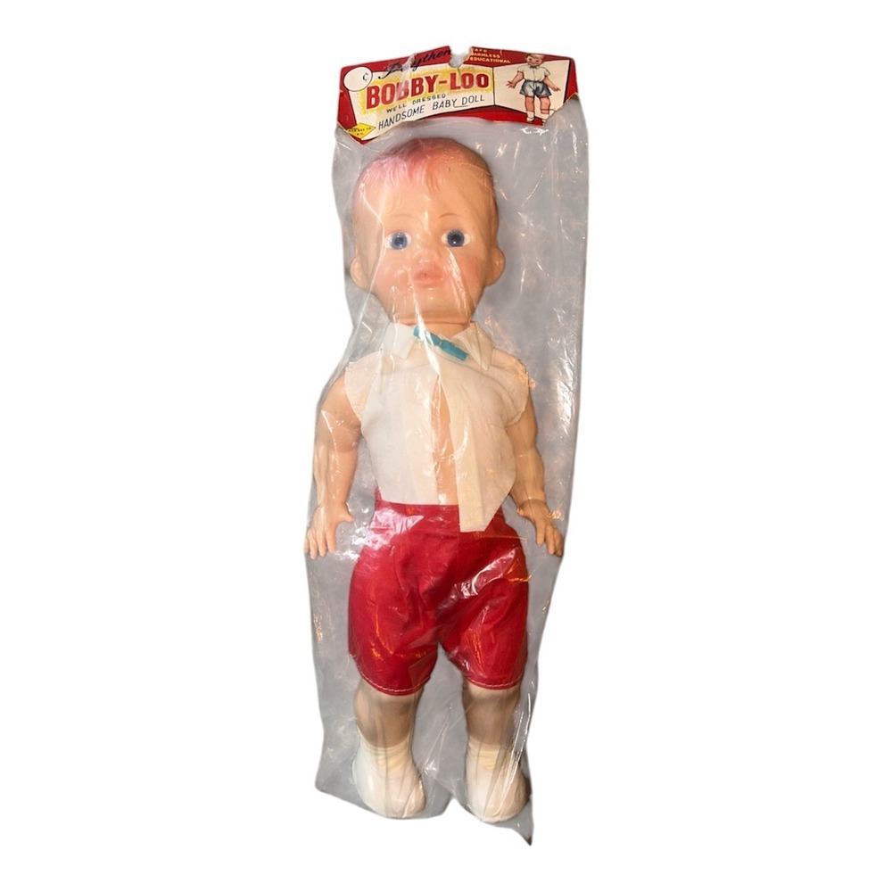 Vintage 1960s Dee Bee Co Bobby-Loo Baby Doll 16" NOS Original Package Rare